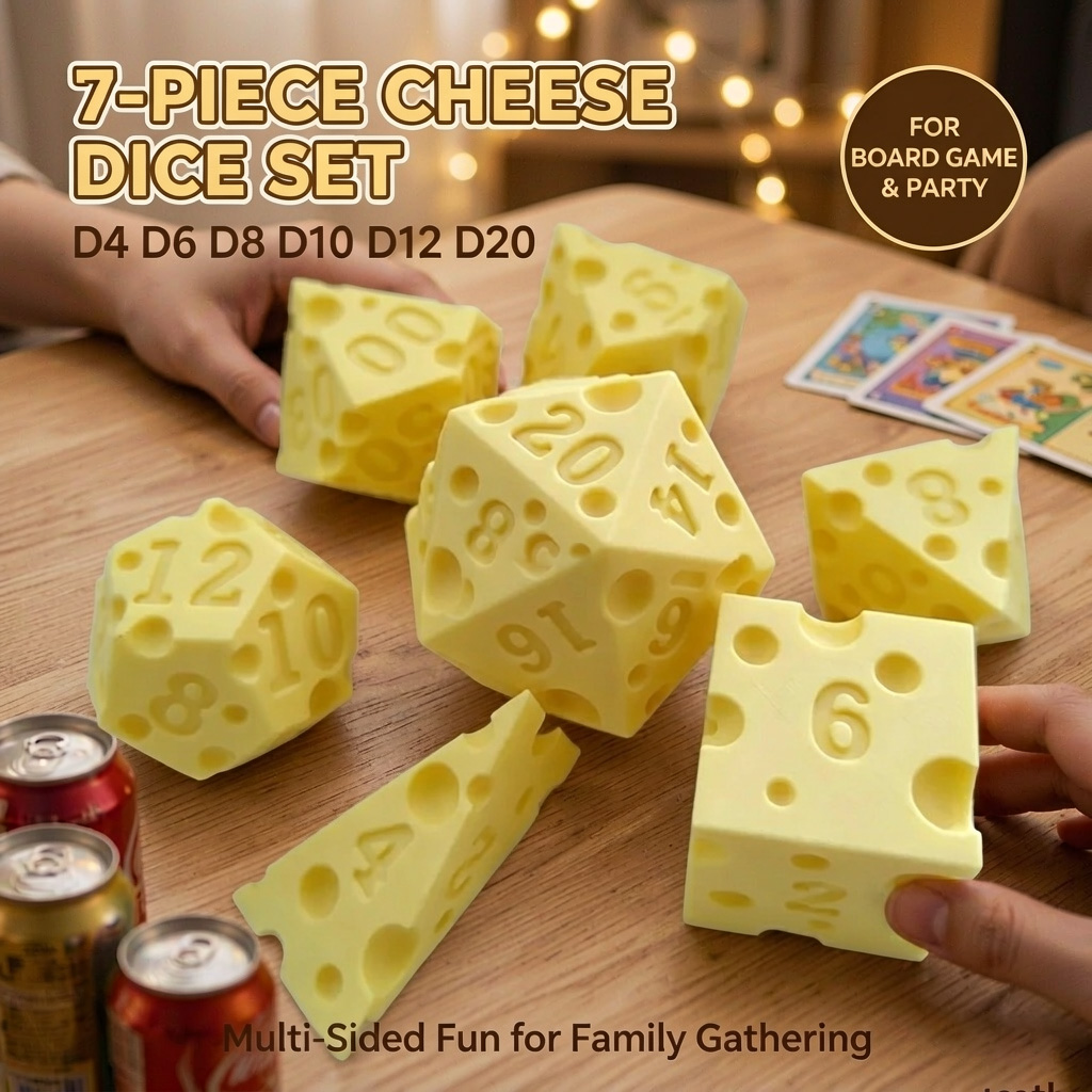 مجموعة نرد جبن غير منتظمة إبدا - مراجعة Board Game Live وسعره